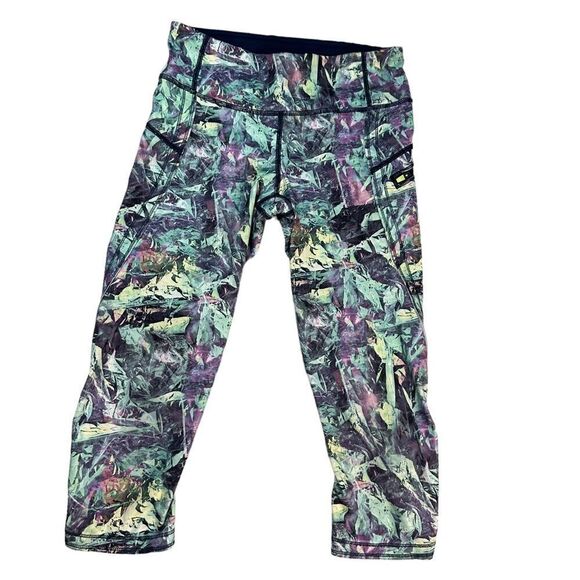 Lululemon Run: Top Speed iridescent Crop Legging size 4 - Picture 5 of 11